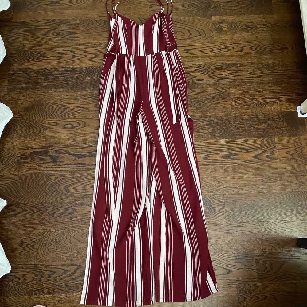 Lovers and friends red and white jumpsuit